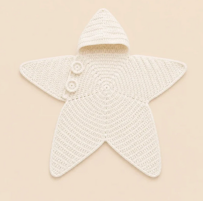 StarletBaby™ El Örgüsü Yıldız Bebek Kundak Kabanı