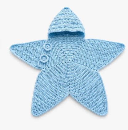 StarletBaby™ El Örgüsü Yıldız Bebek Kundak Kabanı