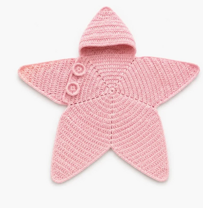 StarletBaby™ El Örgüsü Yıldız Bebek Kundak Kabanı