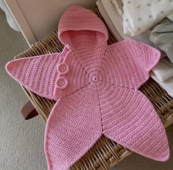 StarletBaby™ El Örgüsü Yıldız Bebek Kundak Kabanı